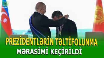 PREZİDENTLƏRİN İŞTİRAKI İLƏ RƏSMİ MÜBADİLƏ, TƏLTİF MƏRASİMLƏRİ VƏ DÖVLƏT ZİYAFƏTİ VERİLDİ