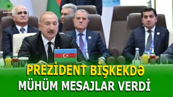 PREZİDENT İLHAM ƏLİYEV “ŞƏT PLYUS” GÖRÜŞÜNDƏ ÇIXIŞ EDİB