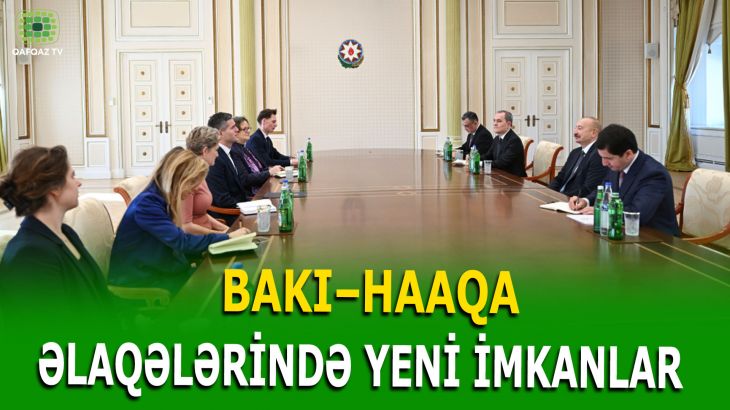 İLHAM ƏLİYEV NİDERLANDIN XİN RƏHBƏRİNİ QƏBUL ETDİ