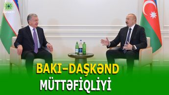 İLHAM ƏLİYEV ŞAVKAT MİRZİYOYEVLƏ GÖRÜŞDÜ
